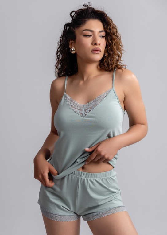 Caraco coton & dentelle